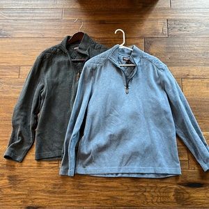 Johnston & Murphy 1/4 zip pullovers